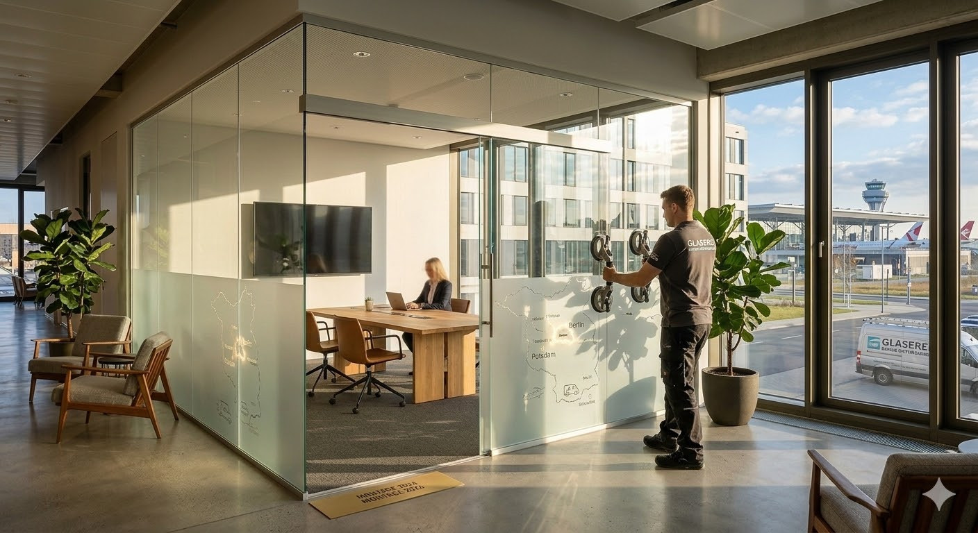Büro Glastrennwand