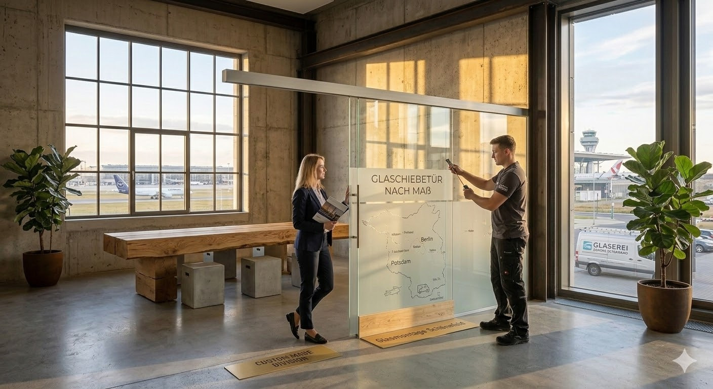 Glasschiebetür nach Maß