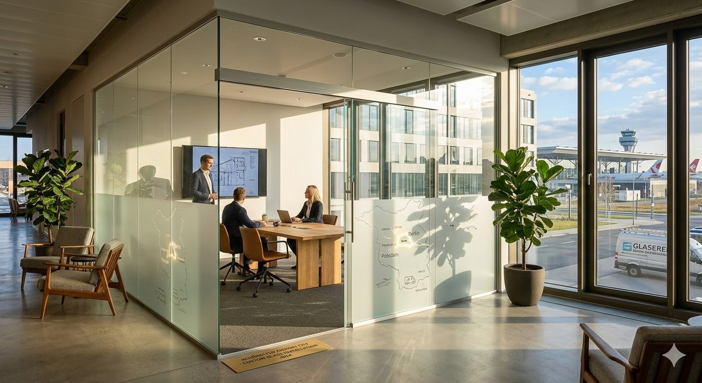 Glastrennwand nach Maß